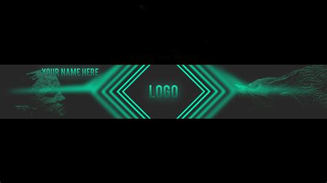 green gamer chanel art|youtube gaming channel art template.